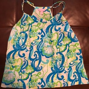 Lilly Pulitzer Silk Tank in Crystal Coast